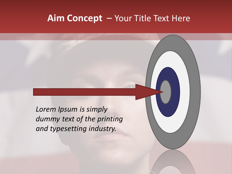 War Military Invasion Female PowerPoint Template