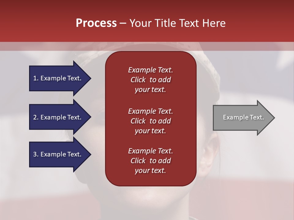 War Military Invasion Female PowerPoint Template