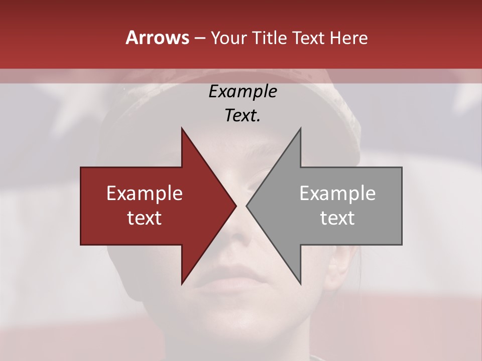 War Military Invasion Female PowerPoint Template