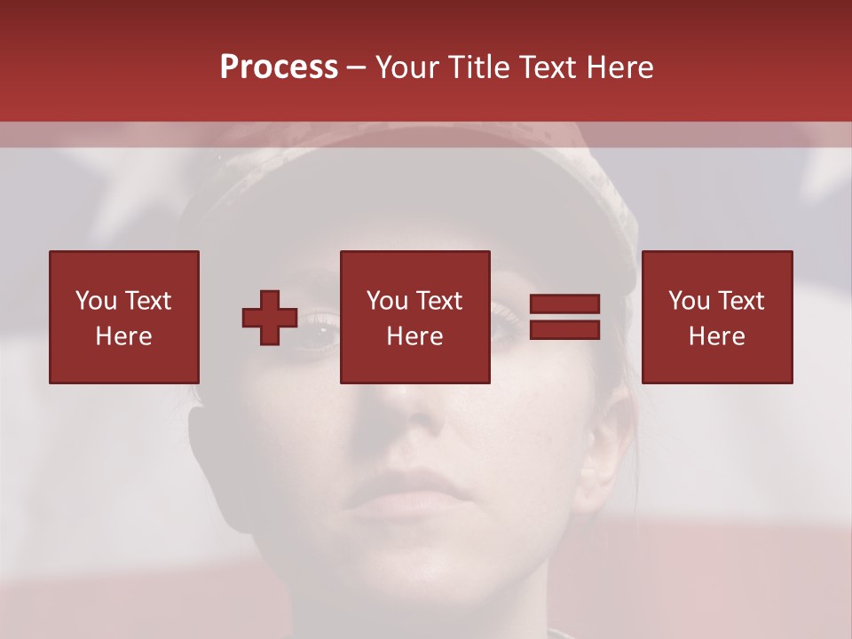 War Military Invasion Female PowerPoint Template