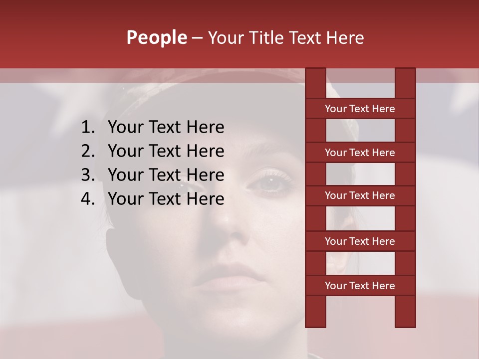 War Military Invasion Female PowerPoint Template