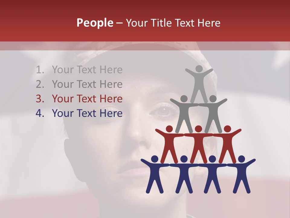 War Military Invasion Female PowerPoint Template