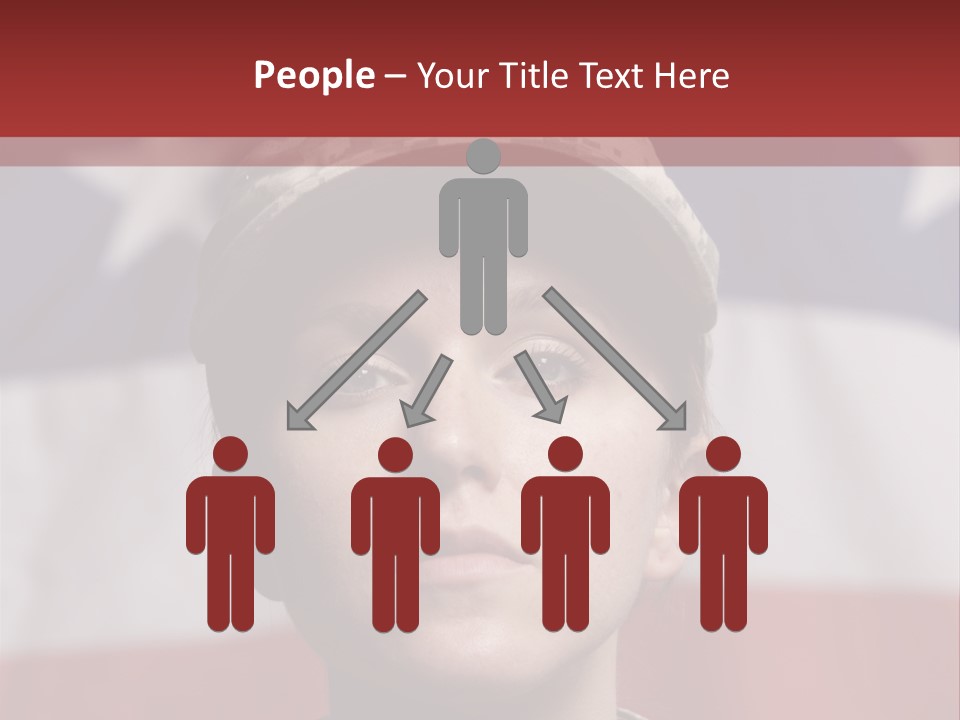 War Military Invasion Female PowerPoint Template