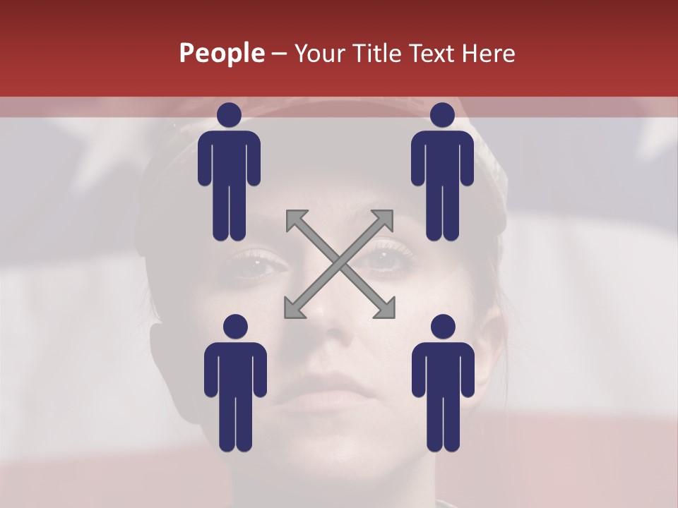 War Military Invasion Female PowerPoint Template