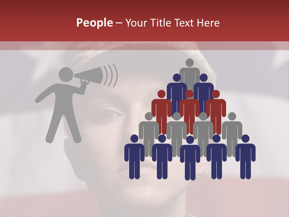 War Military Invasion Female PowerPoint Template