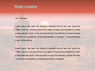 Summer Leisure Meditating PowerPoint Template