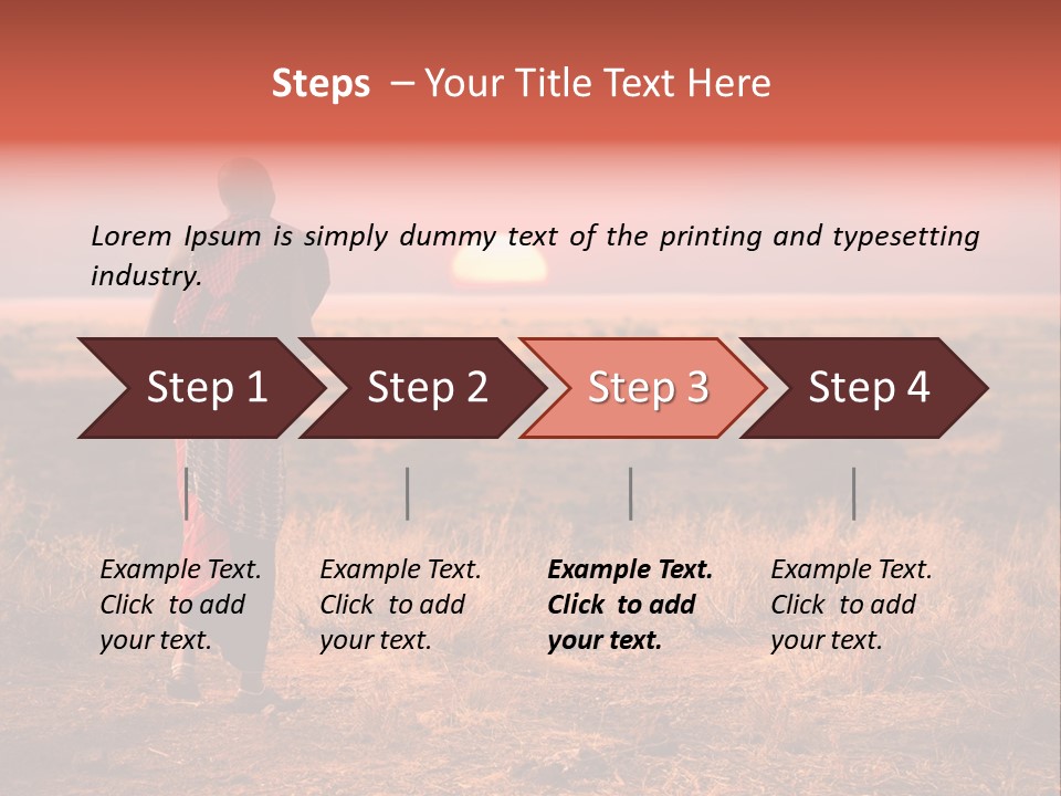 Summer Leisure Meditating PowerPoint Template