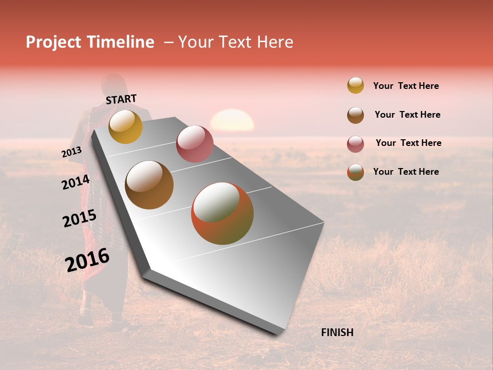 Summer Leisure Meditating PowerPoint Template