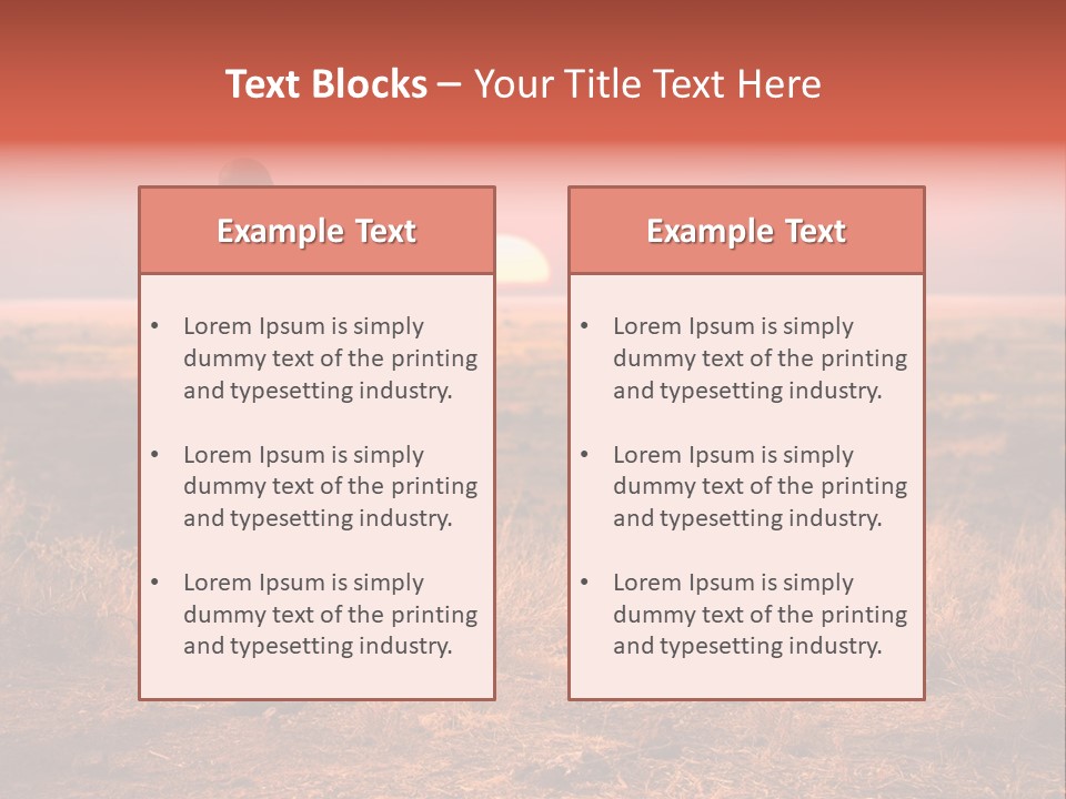 Summer Leisure Meditating PowerPoint Template