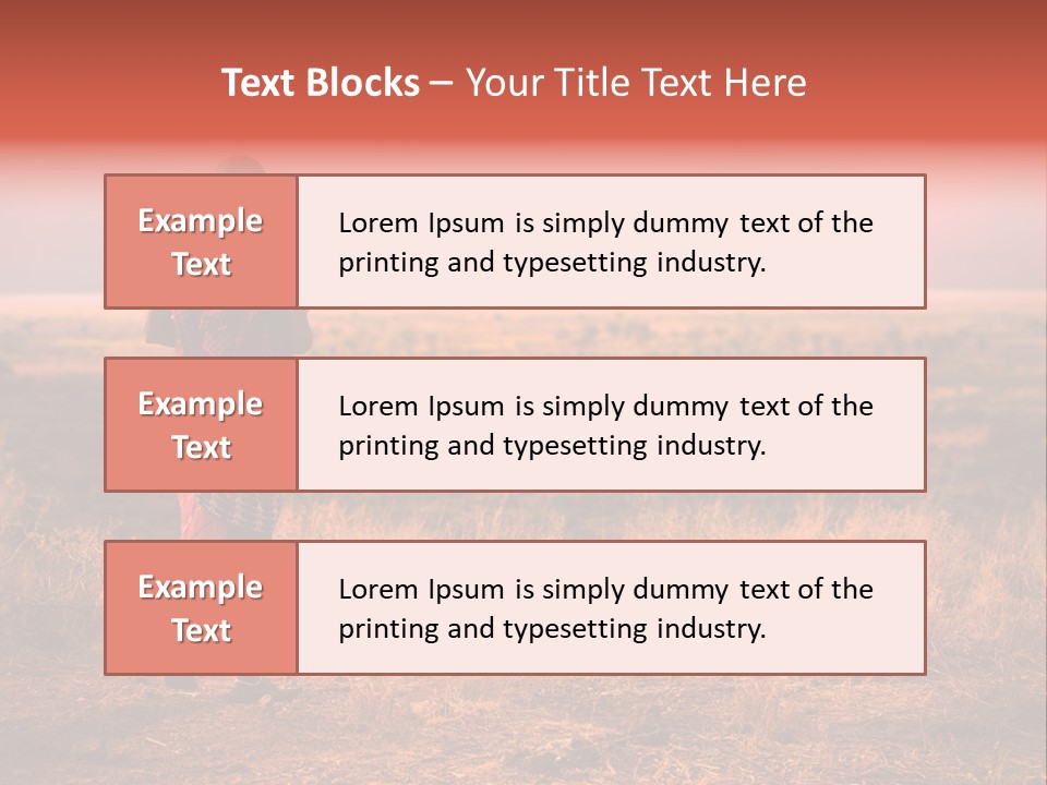 Summer Leisure Meditating PowerPoint Template