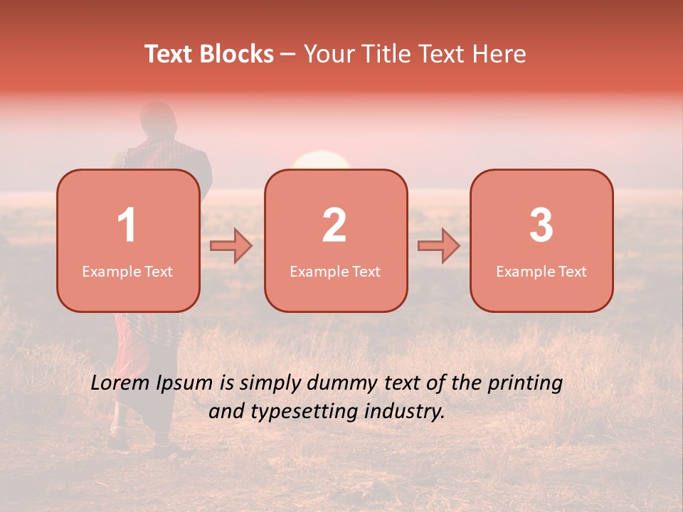 Summer Leisure Meditating PowerPoint Template