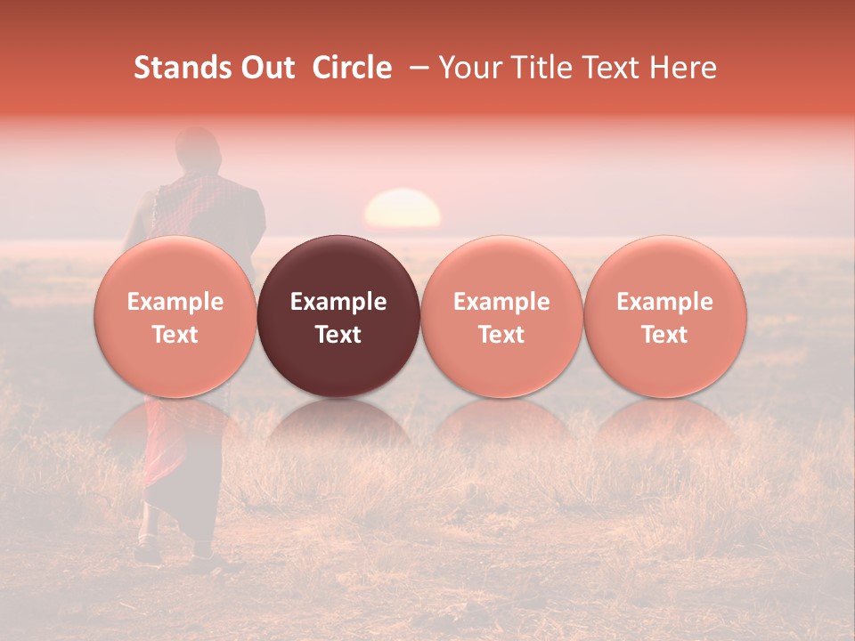 Summer Leisure Meditating PowerPoint Template