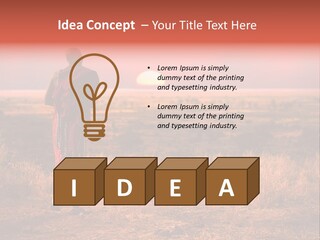 Summer Leisure Meditating PowerPoint Template