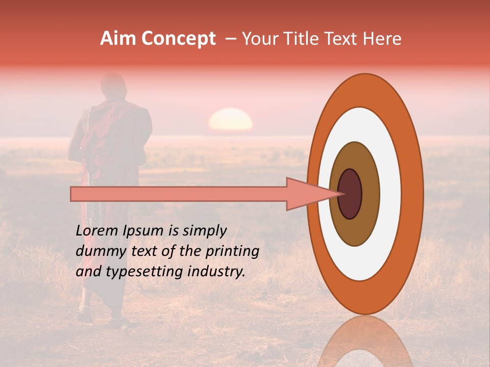 Summer Leisure Meditating PowerPoint Template