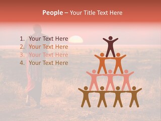 Summer Leisure Meditating PowerPoint Template