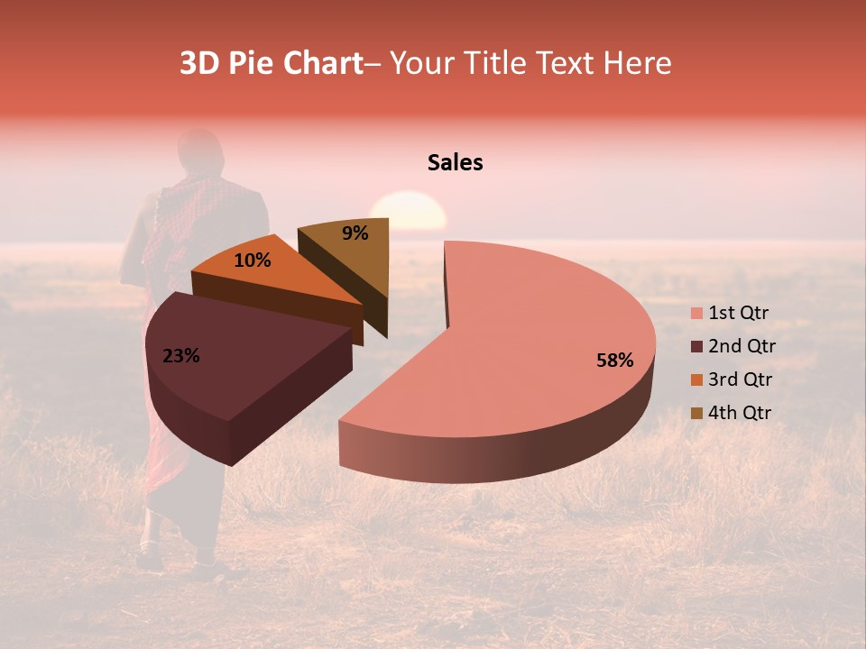 Summer Leisure Meditating PowerPoint Template