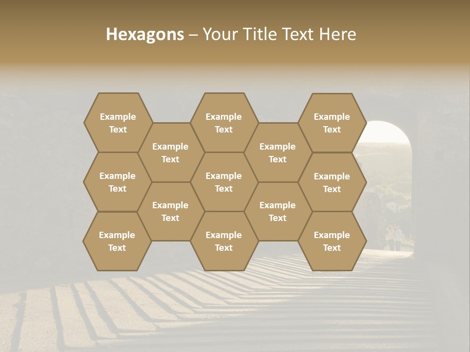 Blade Road Fort PowerPoint Template