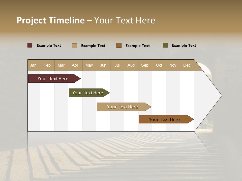 Blade Road Fort PowerPoint Template
