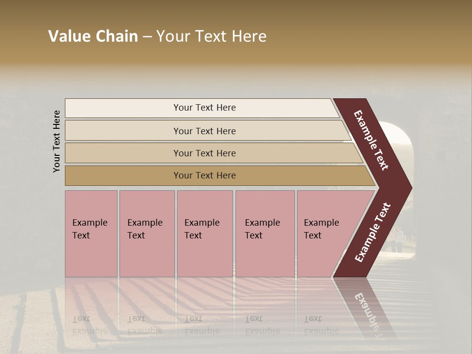 Blade Road Fort PowerPoint Template