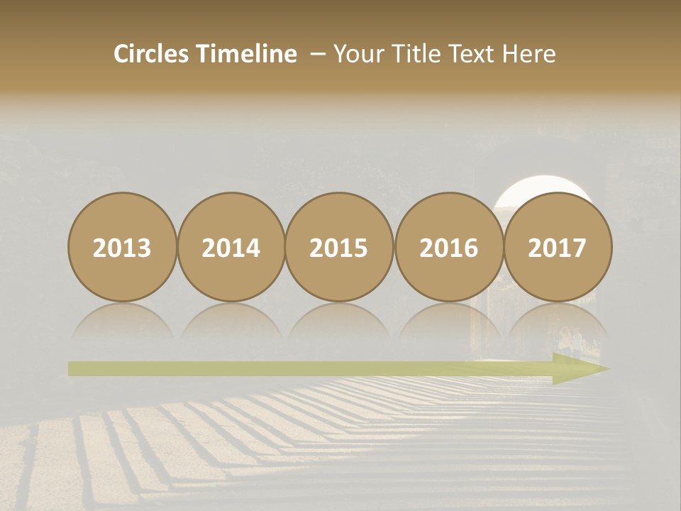 Blade Road Fort PowerPoint Template