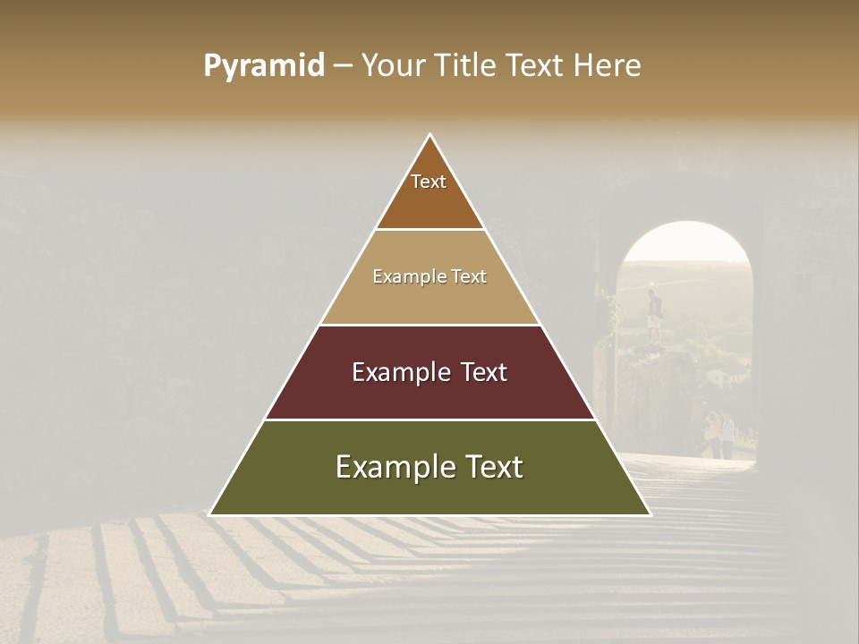 Blade Road Fort PowerPoint Template