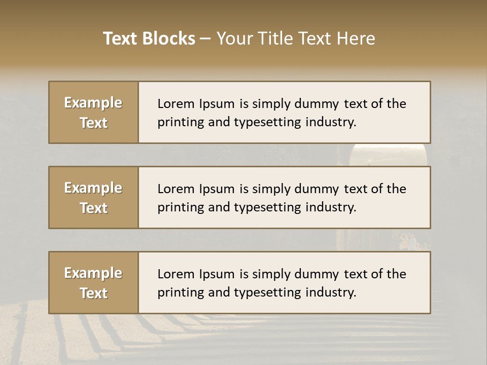 Blade Road Fort PowerPoint Template