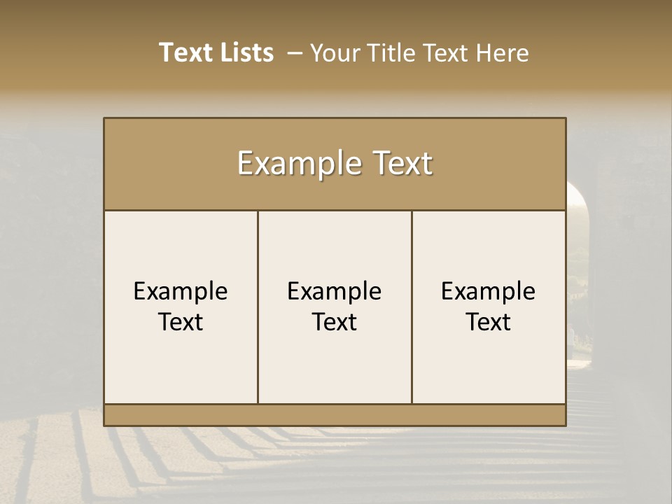 Blade Road Fort PowerPoint Template