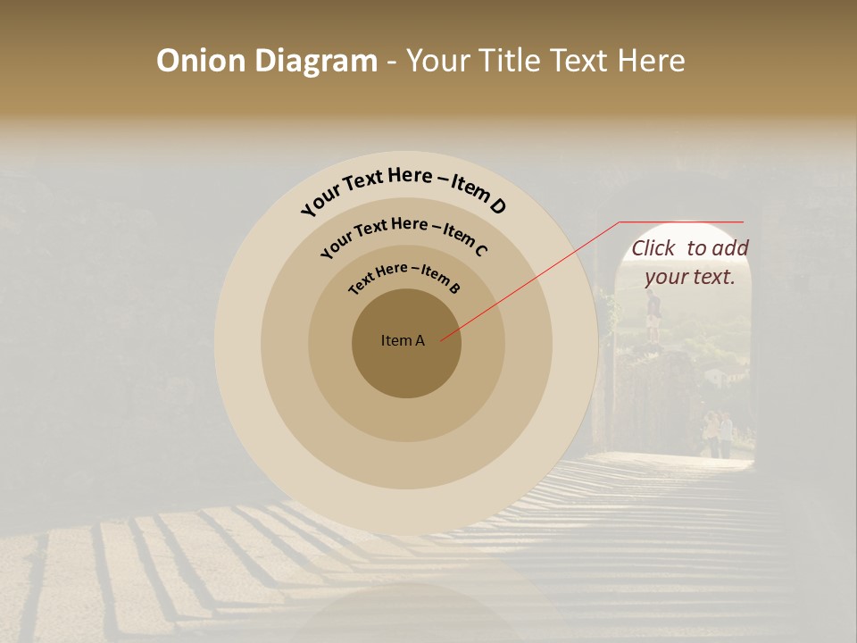 Blade Road Fort PowerPoint Template