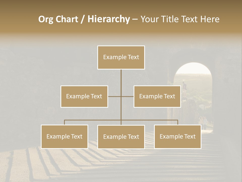 Blade Road Fort PowerPoint Template