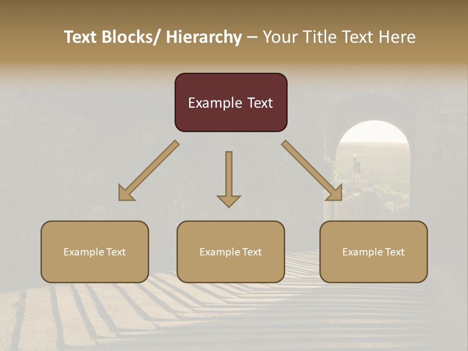 Blade Road Fort PowerPoint Template