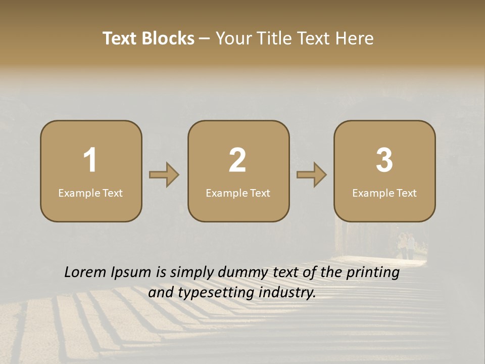 Blade Road Fort PowerPoint Template