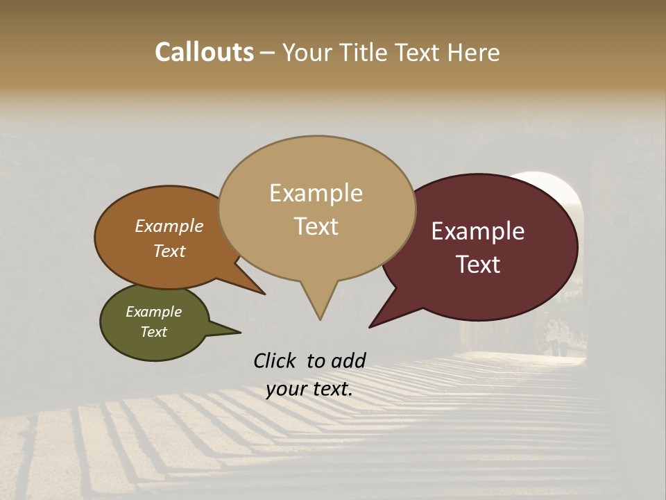 Blade Road Fort PowerPoint Template