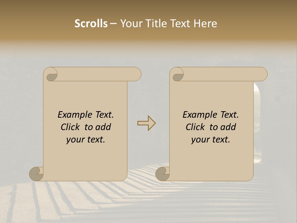 Blade Road Fort PowerPoint Template