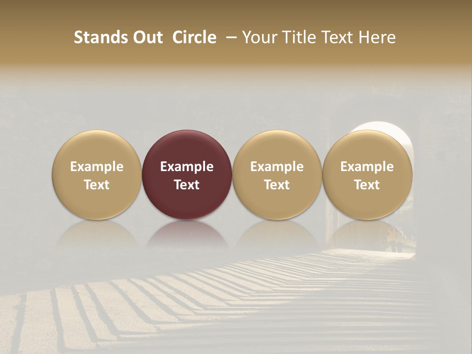 Blade Road Fort PowerPoint Template