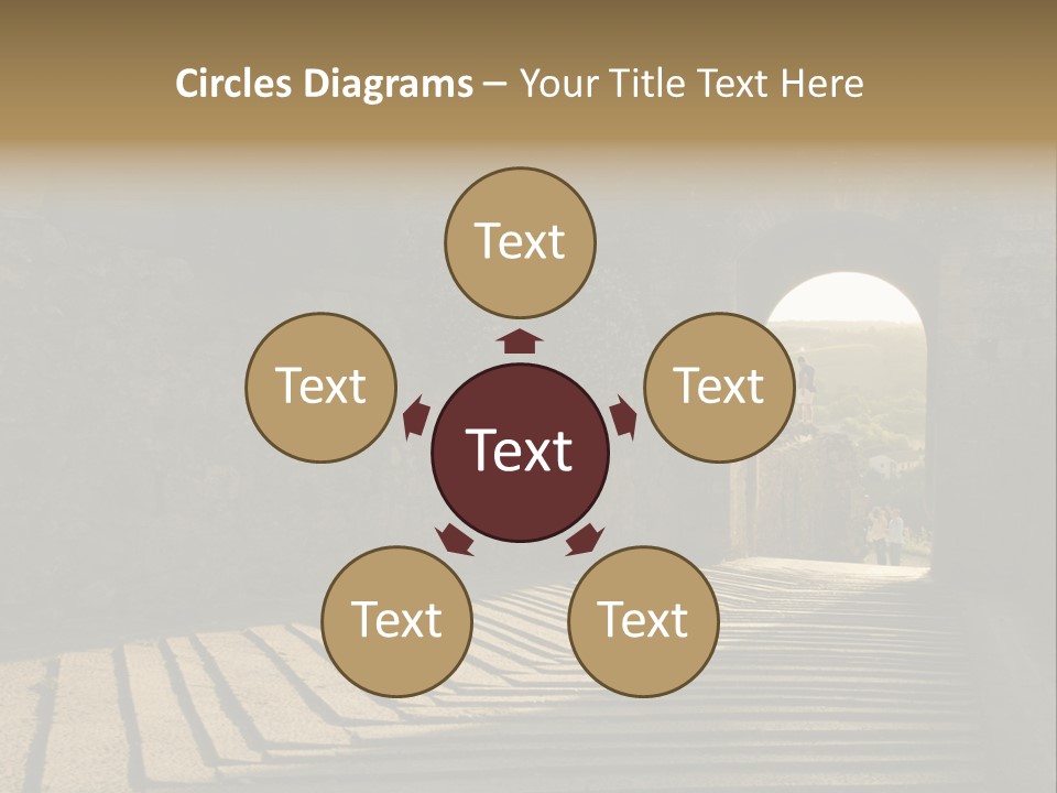 Blade Road Fort PowerPoint Template