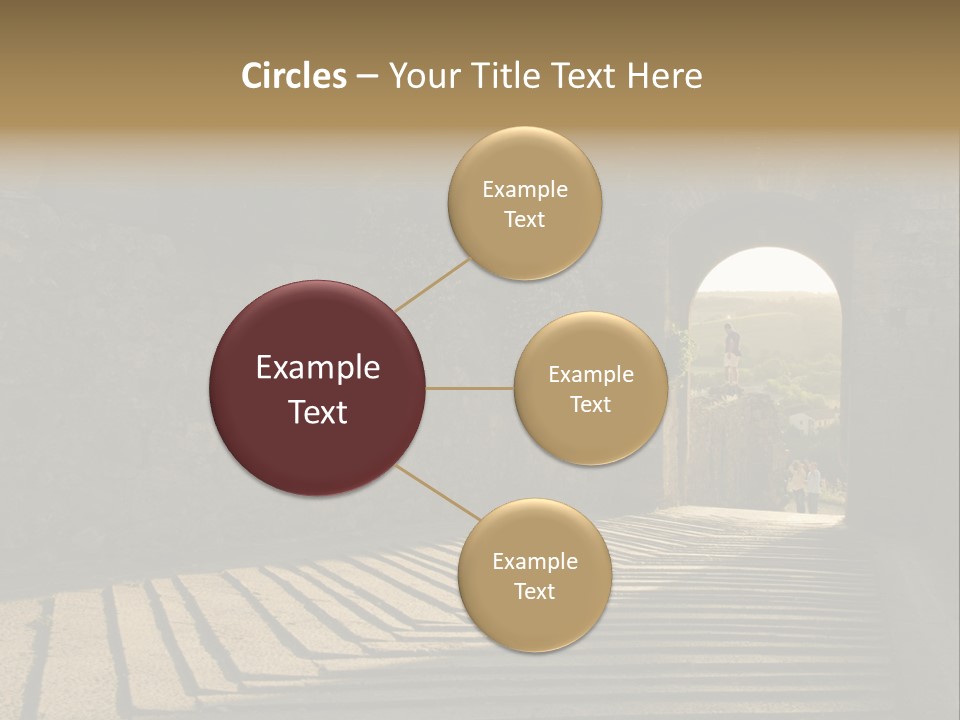 Blade Road Fort PowerPoint Template