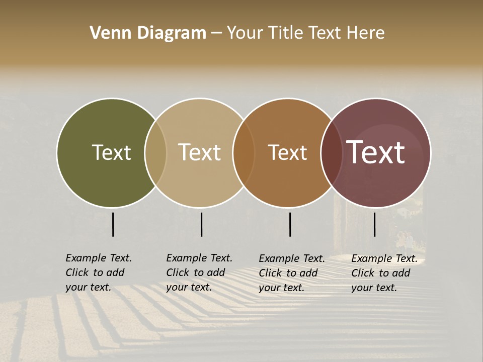 Blade Road Fort PowerPoint Template