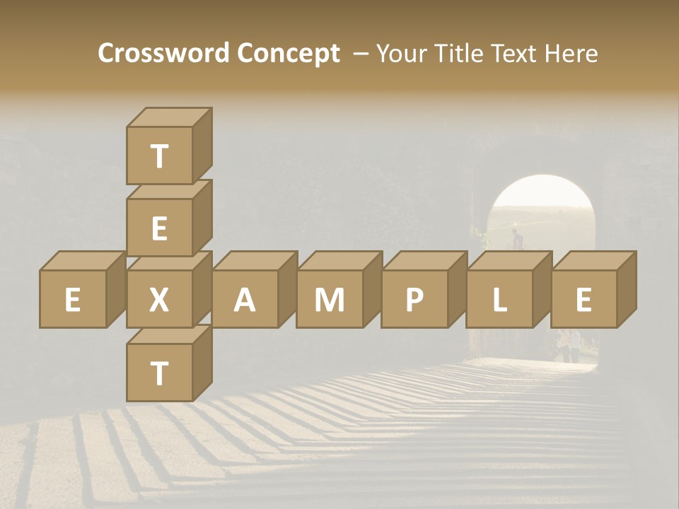 Blade Road Fort PowerPoint Template