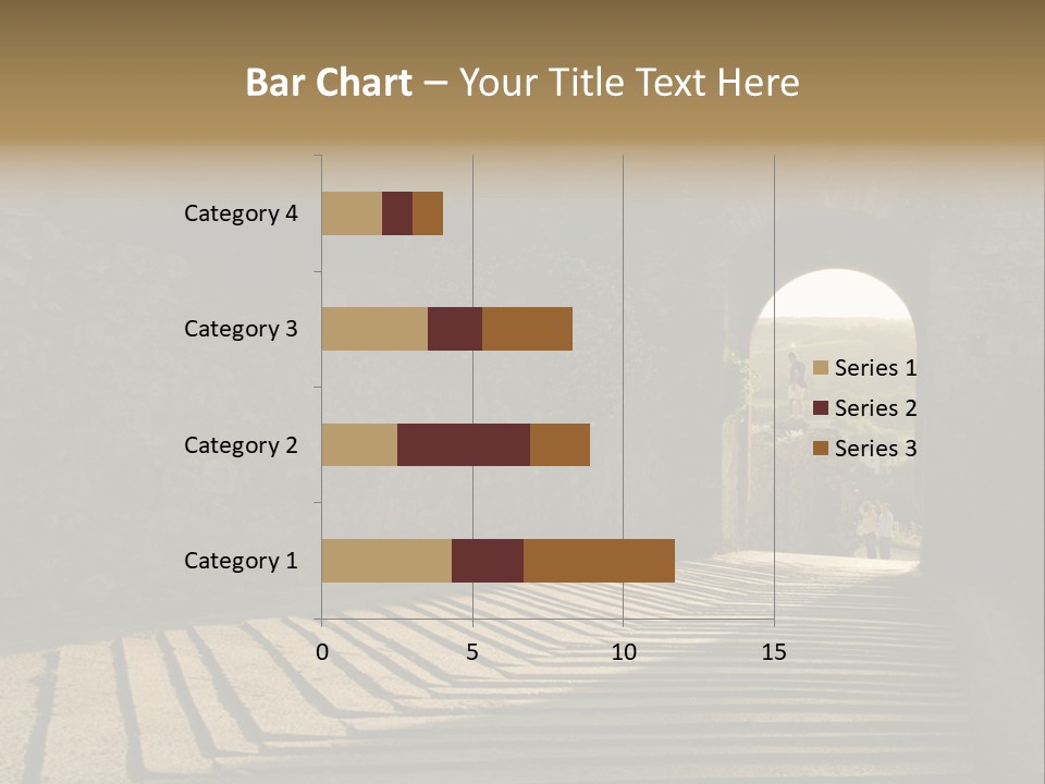 Blade Road Fort PowerPoint Template