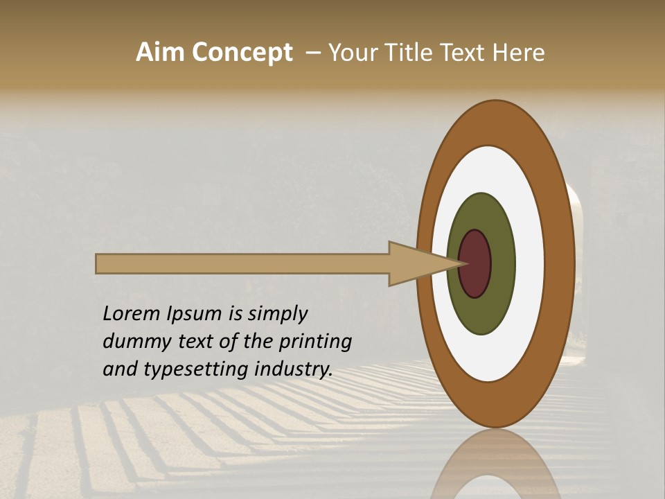 Blade Road Fort PowerPoint Template