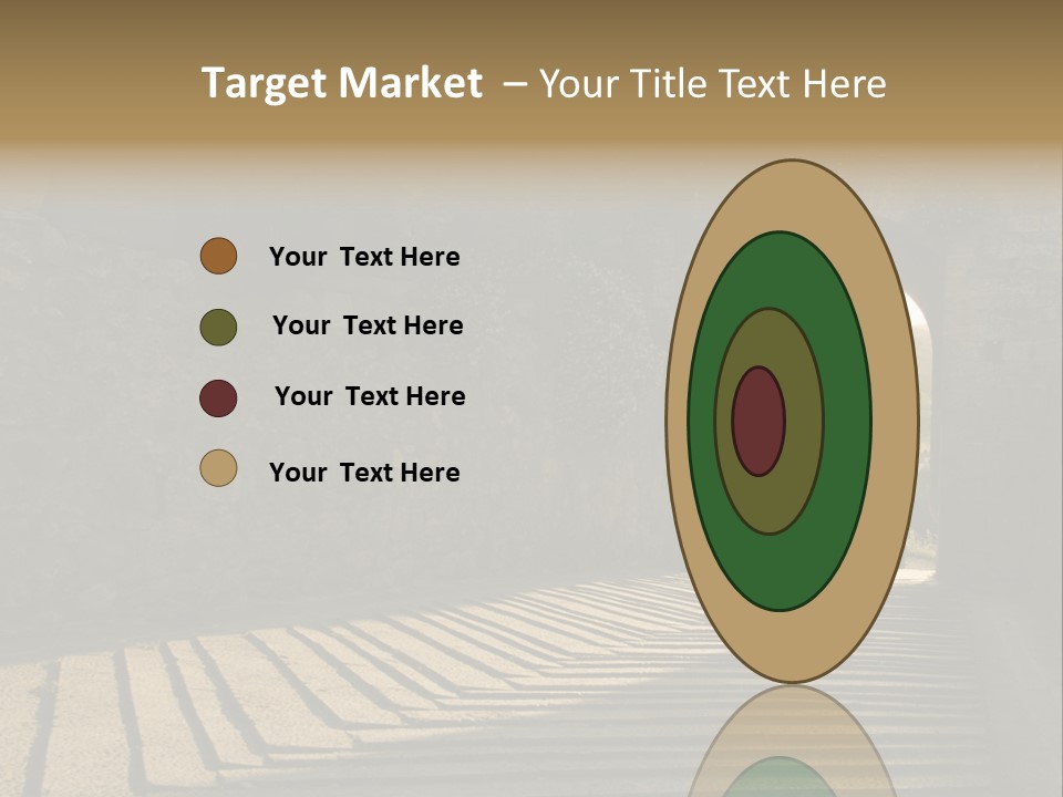 Blade Road Fort PowerPoint Template