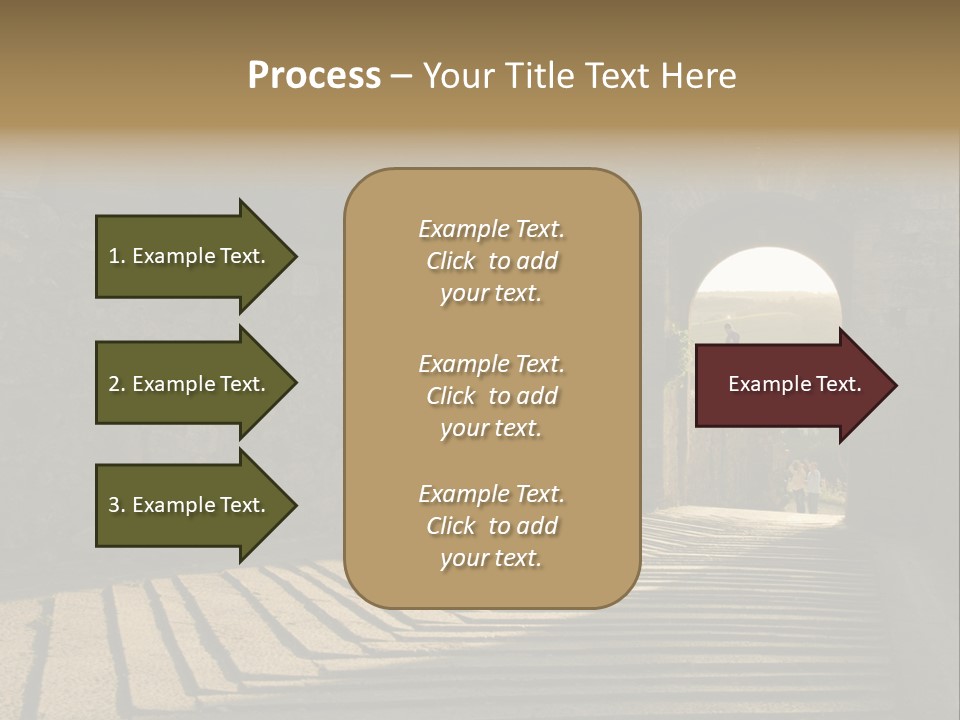 Blade Road Fort PowerPoint Template