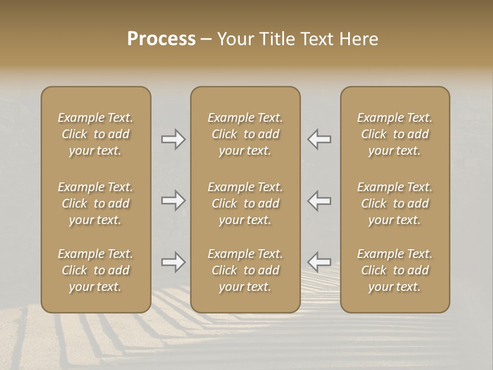 Blade Road Fort PowerPoint Template