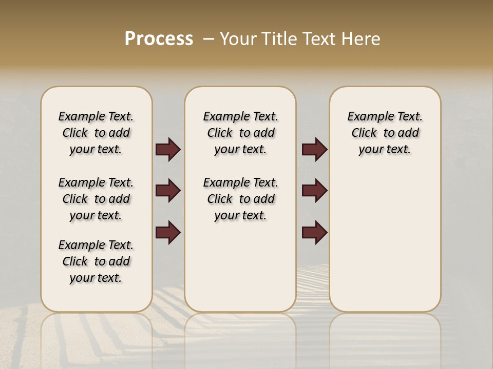 Blade Road Fort PowerPoint Template