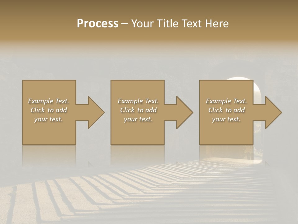 Blade Road Fort PowerPoint Template