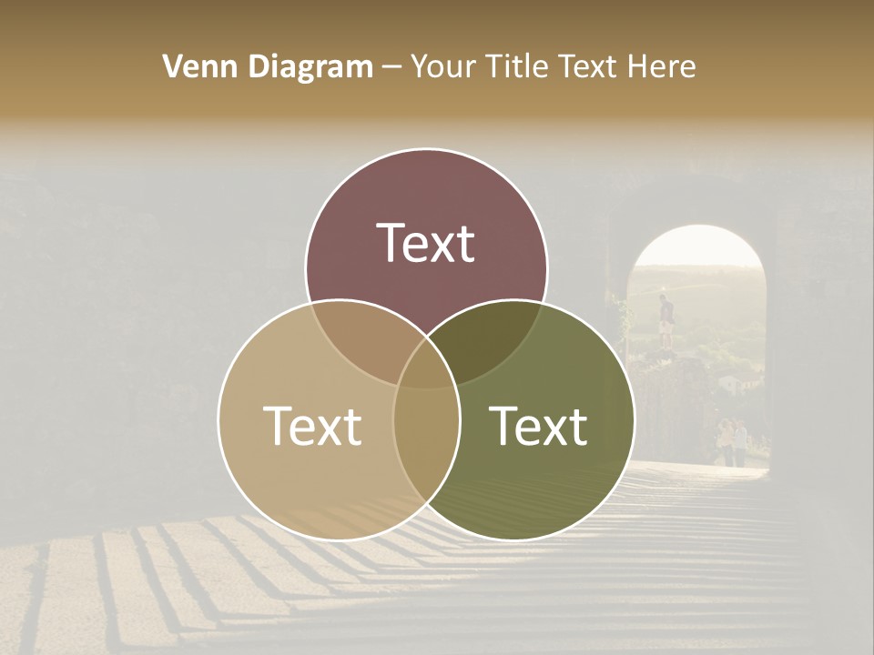 Blade Road Fort PowerPoint Template