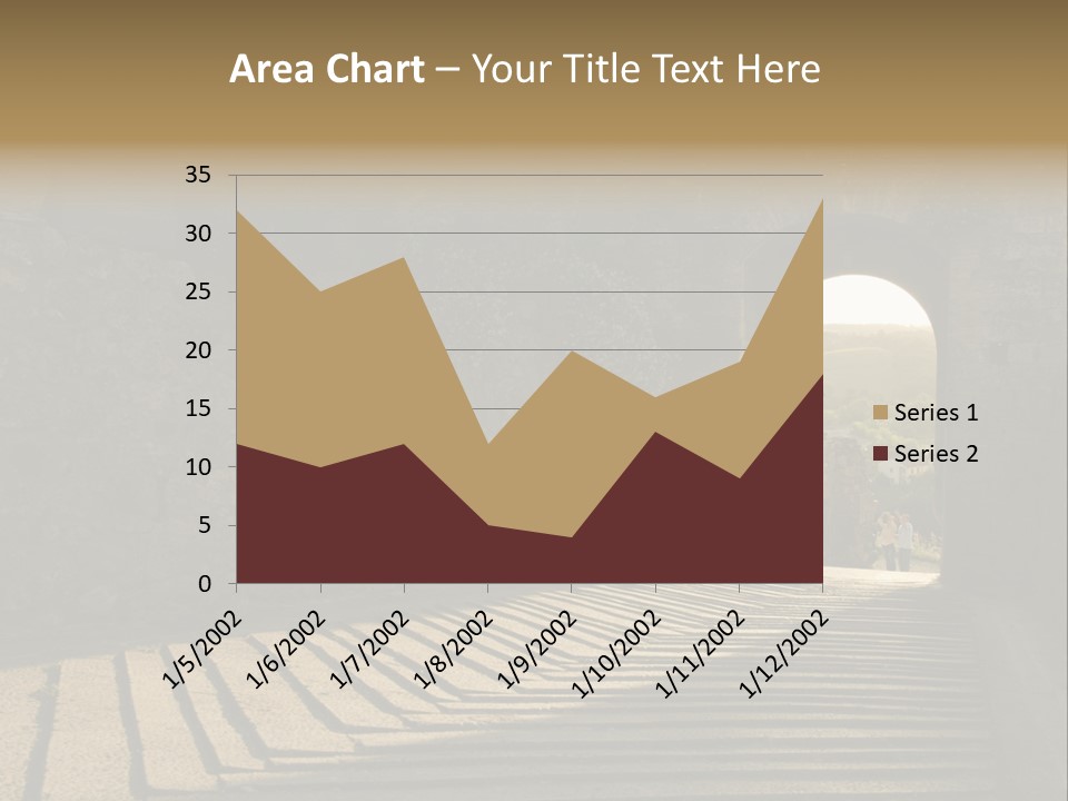 Blade Road Fort PowerPoint Template
