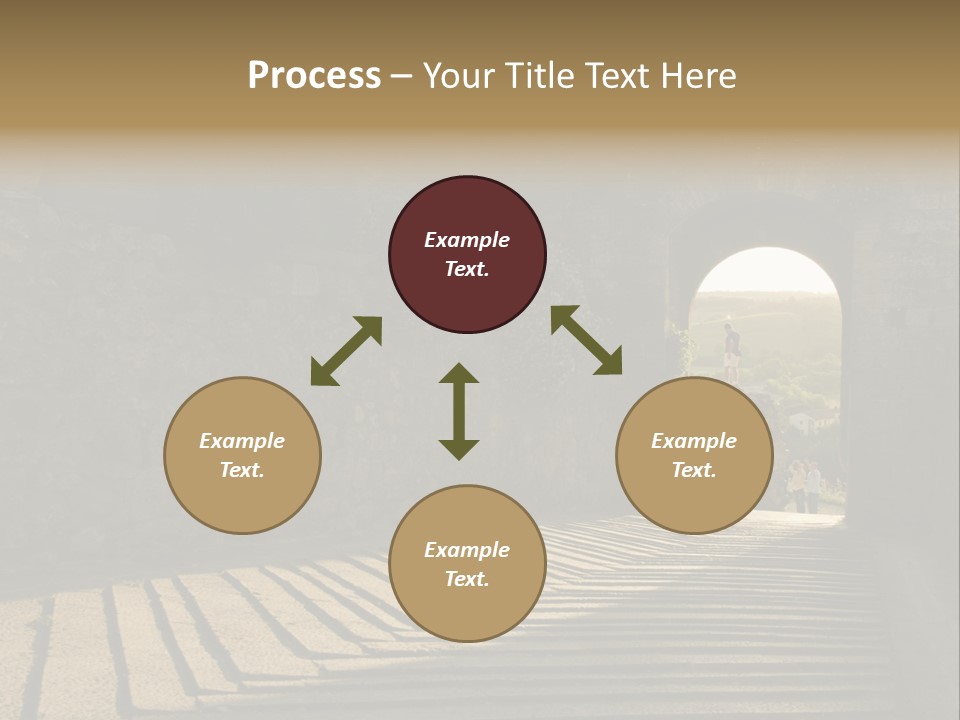 Blade Road Fort PowerPoint Template