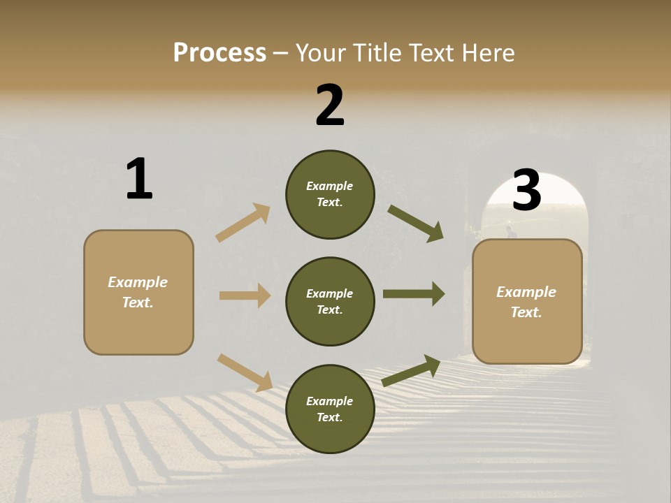 Blade Road Fort PowerPoint Template