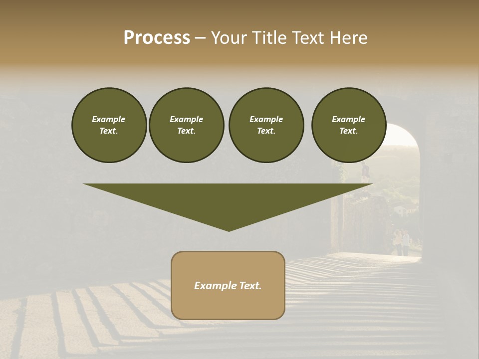Blade Road Fort PowerPoint Template
